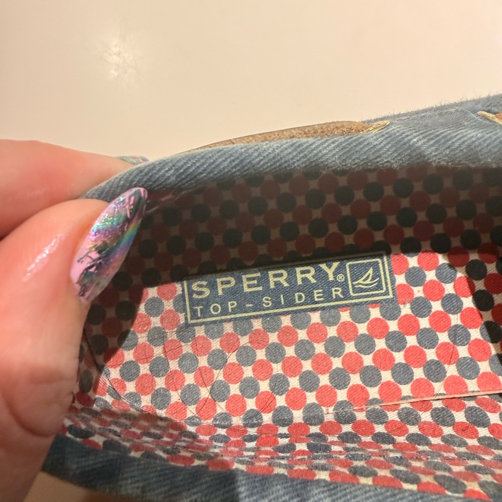 Sperry Top-Sider Blue Canvas Boat Shoes Women’s 6.5 - Picture 5 of 11